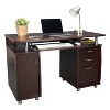 NicBex Home Office Workstation Desk with Keyboard Tray,Back Cable Hole&Drawers,Modern Computer Table for Study,Company&Living Room - 2 of 4