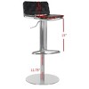 Floyd Gas Lift Swivel Bar Stool - FOX3000 - Black - Safavieh Couture - 4 of 4