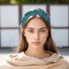 Unique Bargains Women's Pleats Satin Headband 1 Pc - 2 of 4