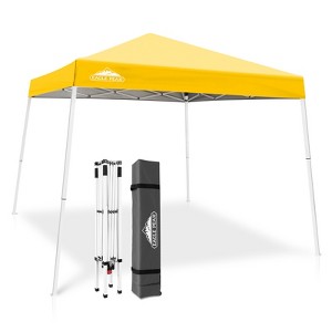 EAGLE PEAK Slant Leg Pop-up Canopy Tent Easy One Person Setup Instant Outdoor Beach Canopy Folding Portable Sports Shelter - 1 of 4