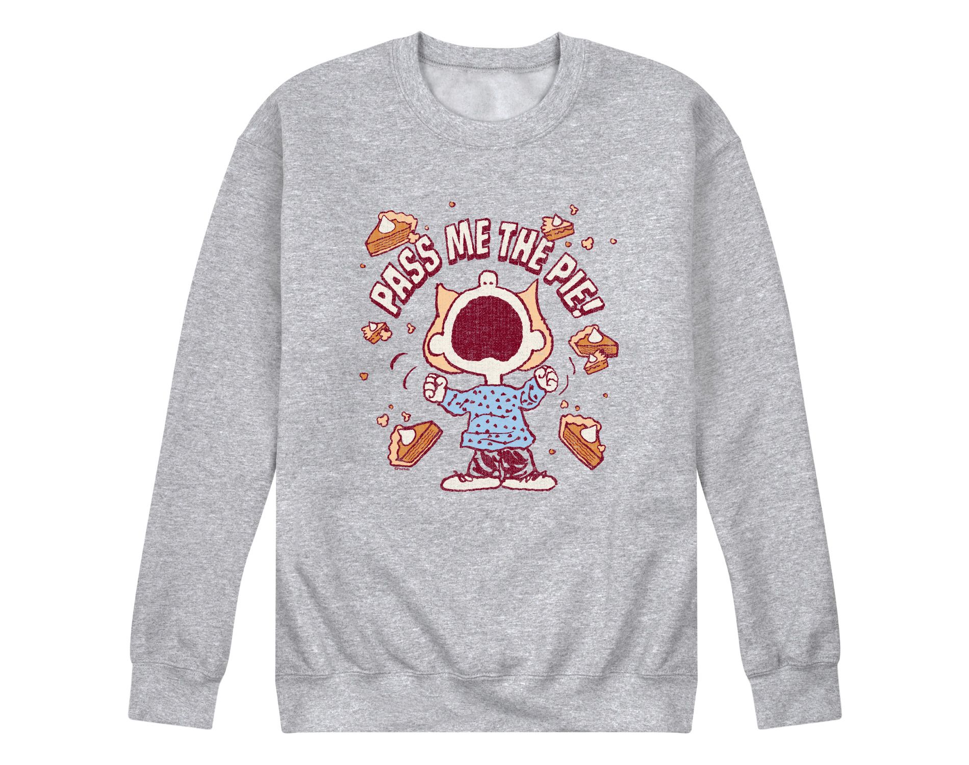 Men's - Peanuts - Pass The Pie Graphic Fleece Sweatshirt