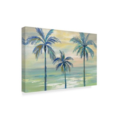 Trademark Fine Art -Silvia Vassileva 'Marine Layer Palms' Canvas Art