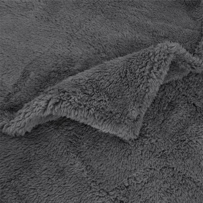 Charcoal X-Large Sherpa Fleece Waterproof Pet Blanket