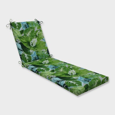 80 X 23 X 3 Lush Leaf Jungle Chaise Lounge Outdoor Cushion Green Pillow Perfect Target