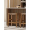 Maven Lane Emerson Rustic Backless Vegan Leather Counter Height Bar Stool - 3 of 4