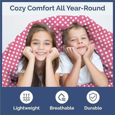 Full Rose Dots Microfiber Kids Sheet Set