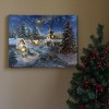 Lumabase Battery Operated Lighted Wall Art with Remote Control Winter Village - 2 of 4