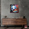 Notoriart Colorful Soccer Sneaker Splash Soccer Wall Art Framed - 2 of 4