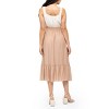 August Sky Women's Ruffle Strap Two-fer Midi Dress - 2 of 4