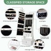 Kids Jewelry Armoire with Mirror & Storage, 46" Vanity Dress-Up Organizer for Birthday/Christmas - 4 of 4