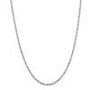 Black Bow Jewelry 1.9mm 14k White Gold Diamond Cut Singapore Chain Necklace - 3 of 4