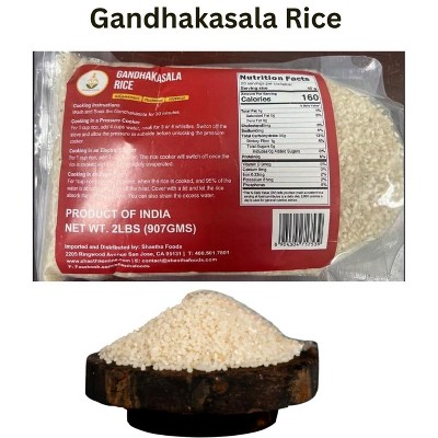 Shastha Heritage Gandhakasala Rice / White Rice – Pack of 2 × 2 lbs = 4 lbs