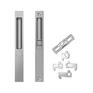 Brixwell 13-192 Patio Door Handle Set With Cams And Keeper Chrome Finish - 1 of 4