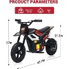 24V Electric Dirt Bike with Rear Wheel Suspension,350w Electric Motorcycle Up to 13.67Mile/h - 4 of 4