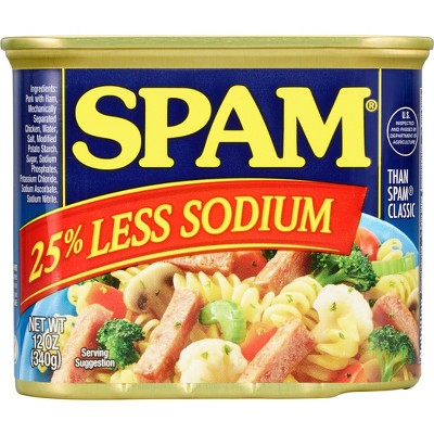 SPAM Less Sodium Lunch Meat - 12oz