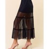 Women's Mesh Sheer Tiered Skirt - Saints & Hearts - 2 of 4
