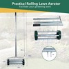 QingMoon Rolling Lawn Aerator, Rotary Push Tine Spike Soil Lawn Aerator with 3-Piece Long Steel Handle for Garden Yard Grass Maintenance - 4 of 4