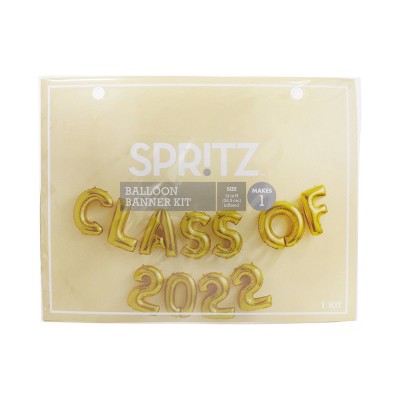 Graduation Foil Balloon 'Class of 2022' Gold - Spritz™