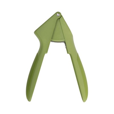 GoodCook Ready Garlic Press: Mincer & Crusher, Dishwasher-Safe, Green