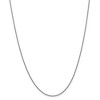 Black Bow Jewelry 1.4mm 14k White Gold Polished Round Cable Chain Necklace - 3 of 4
