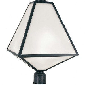 Crystorama Lighting Glacier 3 - Light Post Light in  Black Charcoal - 1 of 4