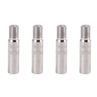 Unique Bargains 39mm Chrome Tyre Wheel Valve Stem Cap Extension Extender for Car Truck 4pcs