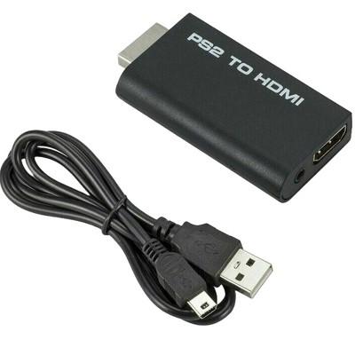 PS2 to -compatible Converter Plug And Play Connect to Modern TV HD Link  Cable No Need Drivers Black Color -compatible Cables for Playstation 2 