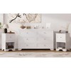 Okak Elegant Wooden Dresser with 6 Drawer, Storage Chest Cabinet with Metal Handles for Bedroom Organization Living Room Entryway - 3 of 4