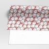 30” 25 sq ft Christmas Roll Wrap Light Skin Tone Santa on Silver - Wondershop™ - 3 of 3