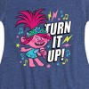 Girls' - Trolls - Turn It Up Poppy Fit & Flair Cap Sleeve Dress - 2 of 3