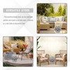CAVINAS 14"x17" Cooler Side Table Outdoor, Ceramic Bistro Table Outdoor, Modern Gardening Tables for Outdoors - 4 of 4