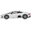 Jaguar C-X75 Silver Metallic with Blue Stripes Limited Edition 1/64 Diecast Model Car by Mini GT - 2 of 4