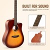 Whizmax 41" Acoustic Guitar for Beginner Adult Teen Full Size Steel Acustica Guitarra with Gig Bag,Tuner, Strap, Strings, Picks, Capos, Cutaway - 2 of 4