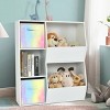SEVOBAL 6pc Fabric Storage Cubes Organizer Heavy Duty Cube Storage Bin Clothes Storage Box Closet Baskets in Shelves Home, Multicolored, - 2 of 4