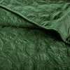 Gulches King/Cal King 3 Piece Velvet Quilt Set Green - 4 of 4