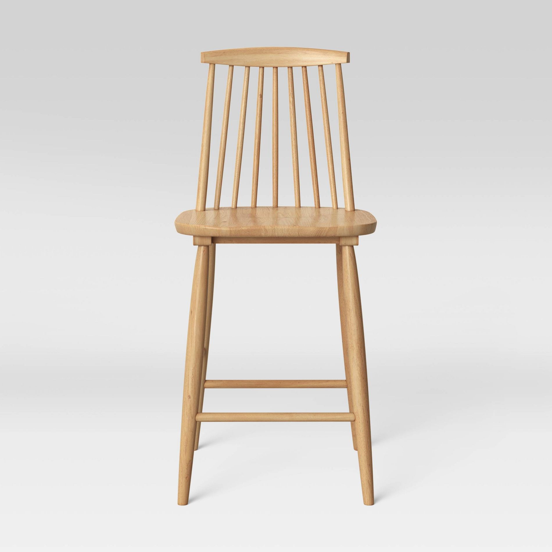 24" Harwich High Back Windsor Counter Height Barstool with Footrest Natural - Threshold™