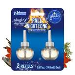 Glade PlugIns Scented Oil Air Freshener - Fall Night Long Refill - 1.34oz/2pk