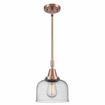 Bell - 1 Light Stem Hung Mini Pendant In Industrial Style-11.13 Inches Tall and 8 Inches Wide