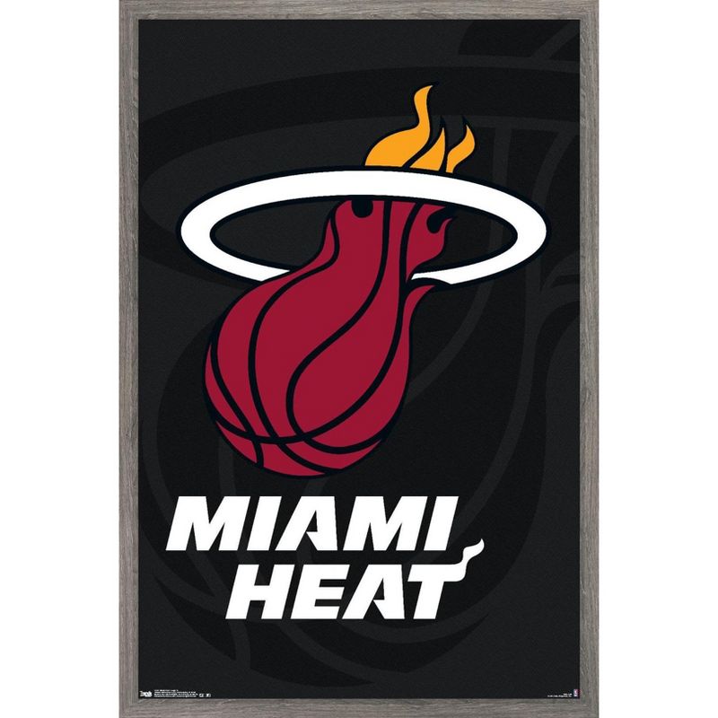 Trends International NBA Miami Heat - Logo 14 Framed Wall Poster Prints, 1 of 7