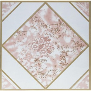 Self Adhesive 12-Inch Vinyl Floor Tiles, 20 Tiles - 12" x 12", Peel & Stick, DIY Flooring - 1 of 4