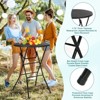 MUKE 31.5" Round Folding Picnic Table, Portable Cocktail Table with Detachable Legs, Waterproof for Indoor/Outdoor Events & Camping - 4 of 4