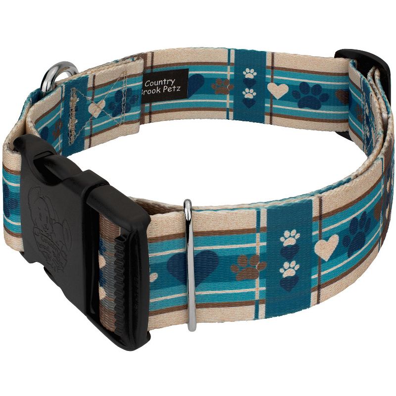Country Brook Petz 1 1/2 Inch Deluxe Puppy Picnic Dog Collar, 2 of 5
