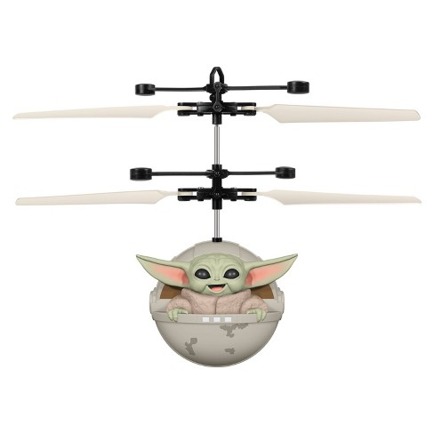 World Tech Toys Star Wars The Mandalorian Baby Yoda The Child Sculpted Head UFO Helicopter 