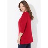 Catherines Women's Plus Size Ultra-Soft Square-Neck Tee - 4 of 4