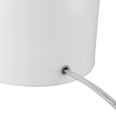 Felix 19" White Metal Dome Table Lamps Set of 2