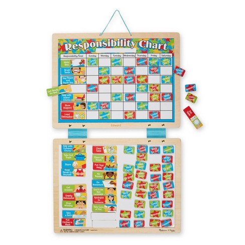 Melissa Doug Magnetic Wooden Responsibility Chart Target