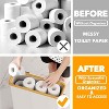 Toilet Paper Organizer with Lid, Holds 24 Regular Rolls or 18 Mega Rolls, Slim Bathroom Organizer - 3 of 4