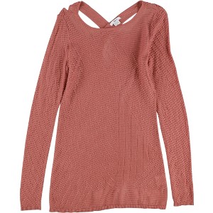 bar III Womens Cross-Back Tunic Pullover Sweater, Pink, X-Small - 1 of 2