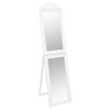 vidaXL Free-Standing Mirror White 15.7"x63" - 2 of 4