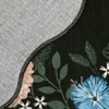 Modern Floral Rug Washable Rug with Non Slip Backing, Low Pile Thin Rug, Indoor Foldable Rug, Soft Aesthetic Printed Rug for Living Room, Bedroom - 2 of 4
